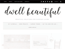 Tablet Screenshot of dwellbeautiful.com